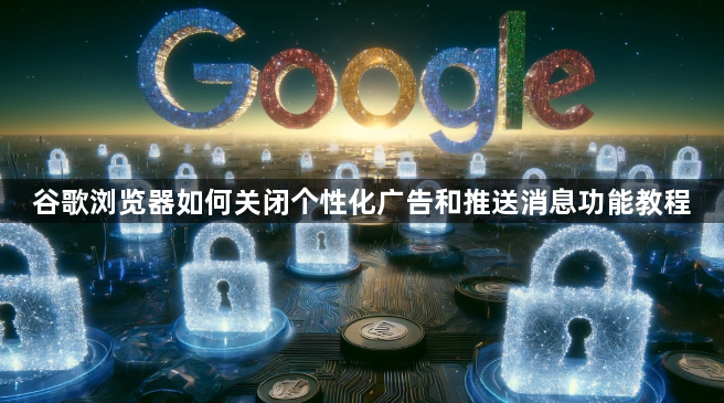 谷歌浏览器如何关闭个性化广告和推送消息功能教程1