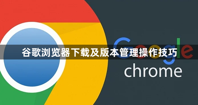 谷歌浏览器下载及版本管理操作技巧1