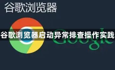 谷歌浏览器启动异常排查操作实践1