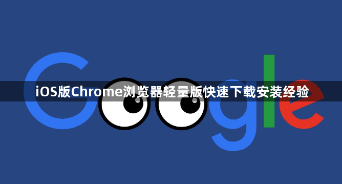 iOS版Chrome浏览器轻量版快速下载安装经验1