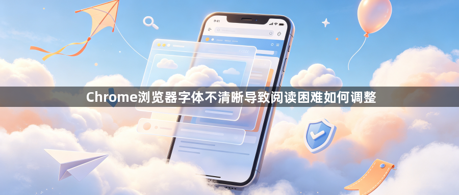 Chrome浏览器字体不清晰导致阅读困难如何调整1