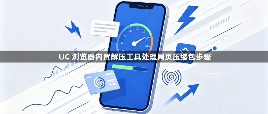 UC 浏览器内置解压工具处理网页压缩包步骤1