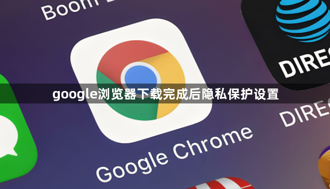 google浏览器下载完成后隐私保护设置1