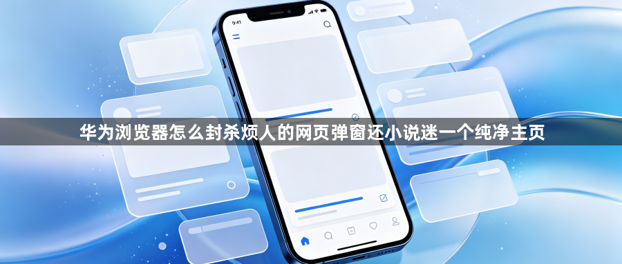 华为浏览器怎么封杀烦人的网页弹窗还小说迷一个纯净主页1