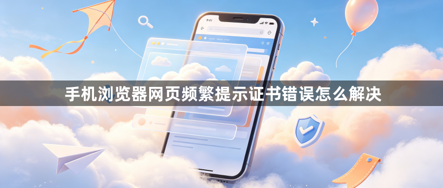 手机浏览器网页频繁提示证书错误怎么解决1