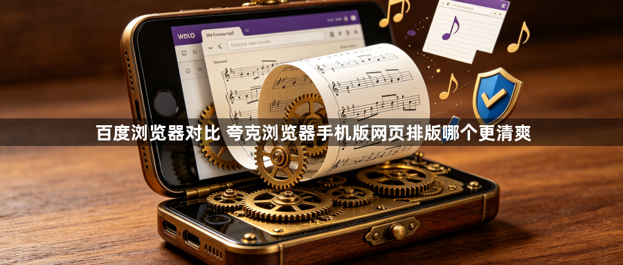 百度浏览器对比 夸克浏览器手机版网页排版哪个更清爽1