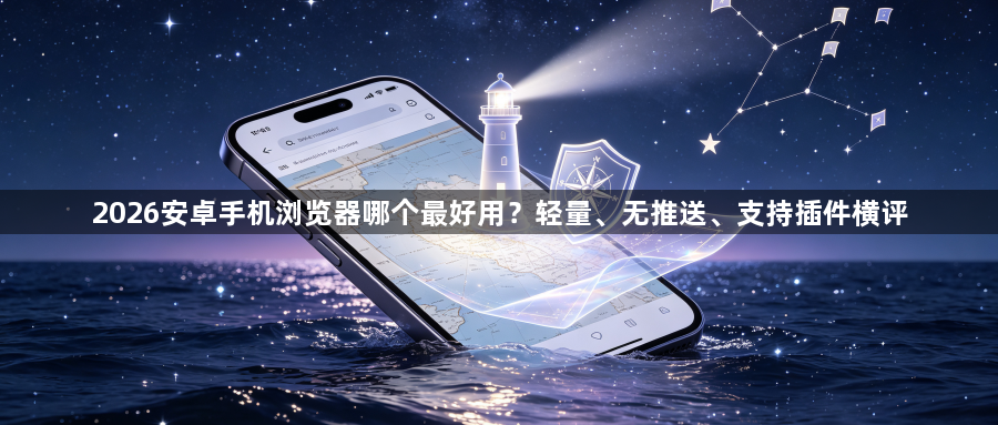 2026安卓手机浏览器哪个最好用？轻量、无推送、支持插件横评1