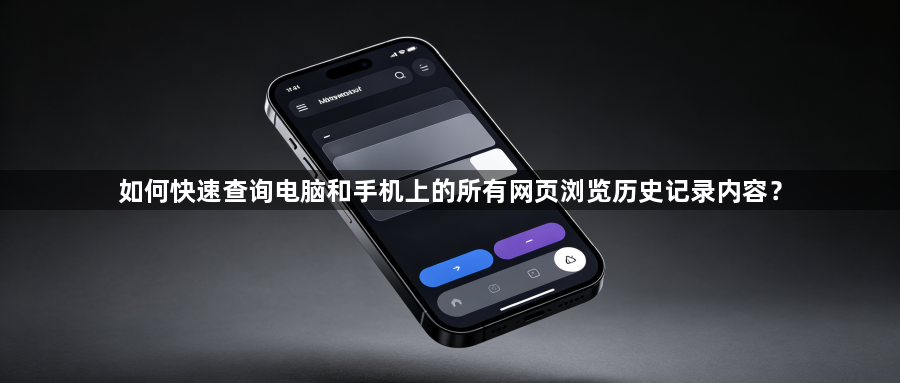 如何快速查询电脑和手机上的所有网页浏览历史记录内容?1