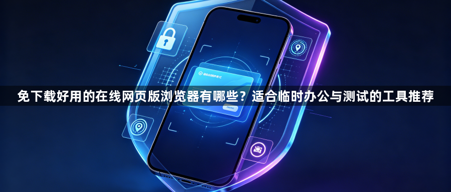 免下载好用的在线网页版浏览器有哪些？适合临时办公与测试的工具推荐1