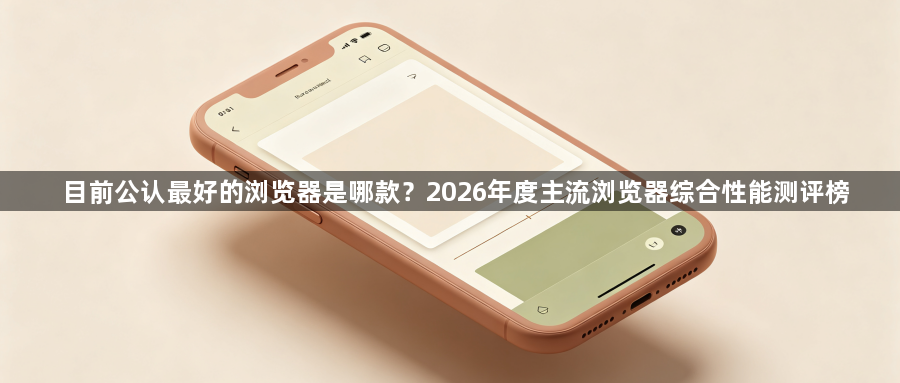 目前公认最好的浏览器是哪款？2026年度主流浏览器综合性能测评榜1