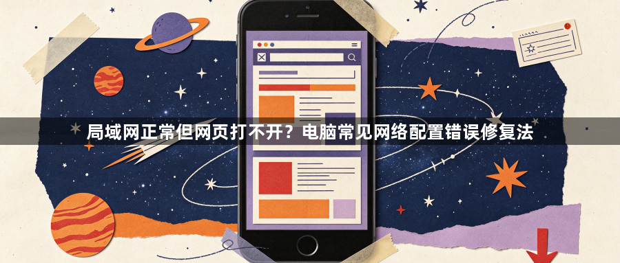 局域网正常但网页打不开？电脑常见网络配置错误修复法1