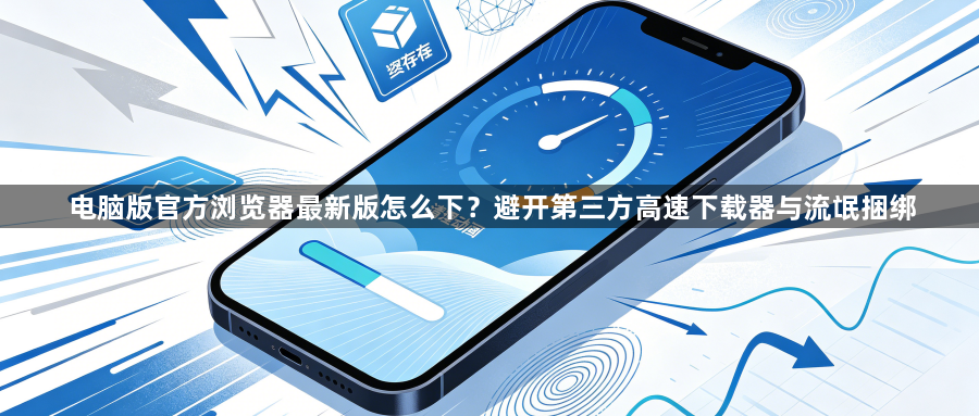 电脑版官方浏览器最新版怎么下？避开第三方高速下载器与流氓捆绑1