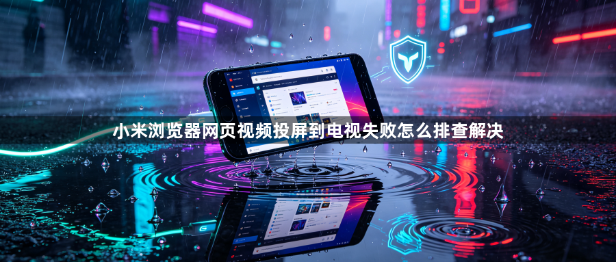 小米浏览器网页视频投屏到电视失败怎么排查解决1