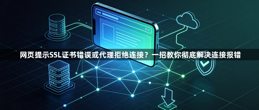 网页提示SSL证书错误或代理拒绝连接？一招教你彻底解决连接报错1