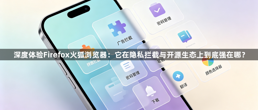 深度体验Firefox火狐浏览器:它在隐私拦截与开源生态上到底强在哪?1