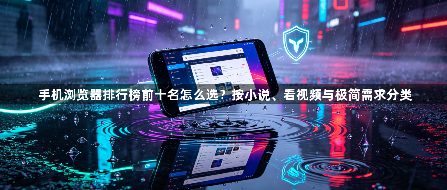 手机浏览器排行榜前十名怎么选?按小说、看视频与极简需求分类1