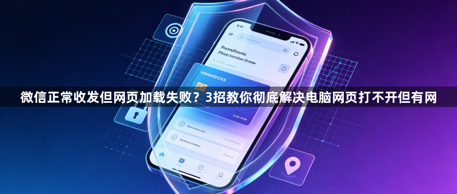 微信正常收发但网页加载失败？3招教你彻底解决电脑网页打不开但有网1