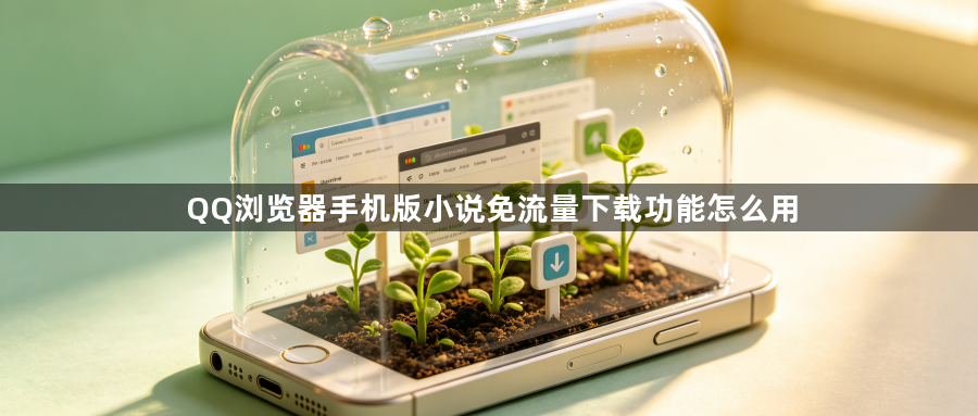 QQ浏览器手机版小说免流量下载功能怎么用1